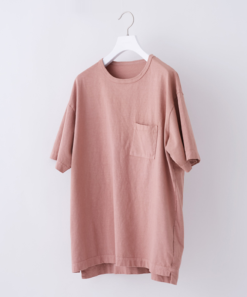 STUDIOUS（ステュディオス）の「【STUDIOUS】オーバーピグメントT（Tシャツ/カットソー・メンズ・ピンク/ホワイト/ブルー/ベージュ・2/1/3）」の4枚目の写真