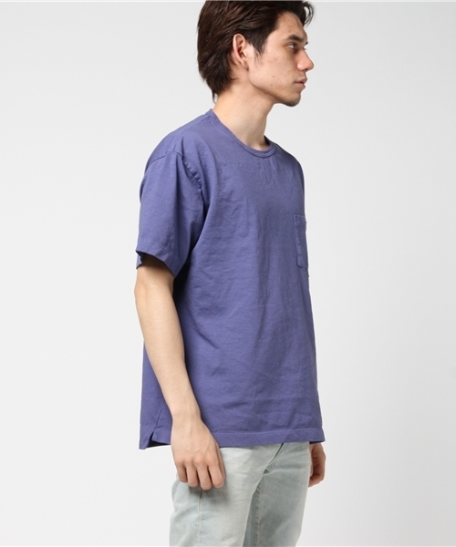 STUDIOUS（ステュディオス）の「【STUDIOUS】オーバーピグメントT（Tシャツ/カットソー・メンズ・ピンク/ホワイト/ブルー/ベージュ・2/1/3）」の7枚目の写真