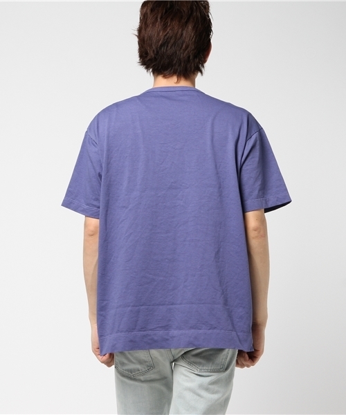 STUDIOUS（ステュディオス）の「【STUDIOUS】オーバーピグメントT（Tシャツ/カットソー・メンズ・ピンク/ホワイト/ブルー/ベージュ・2/1/3）」の8枚目の写真