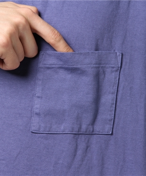 STUDIOUS（ステュディオス）の「【STUDIOUS】オーバーピグメントT（Tシャツ/カットソー・メンズ・ピンク/ホワイト/ブルー/ベージュ・2/1/3）」の5枚目の写真