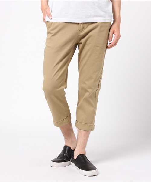 INASTUDIOS ZOO(イーナストゥディオスズー)の「「INASTUDIOS SELECT」ストレッチクロップドパンツ(その他パンツ・メンズ・ベージュ/ネイビー/ブラック/カーキ/ホワイト/レッド/ブルー・X-LARGE/SMALL/LARGE/MEDIUM)」の3枚目の写真