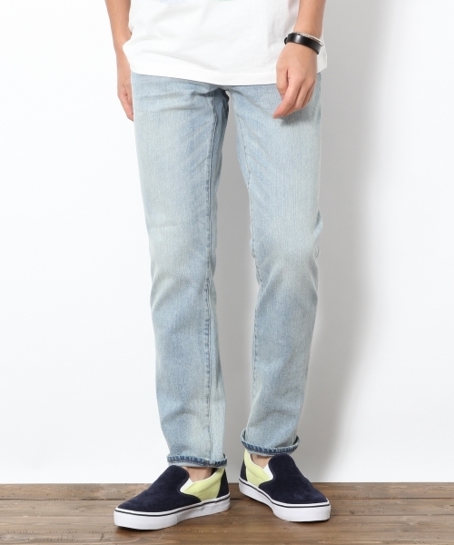 RAGEBLUE（レイジブルー）の「コーンミルズデニムスリムパンツ/750639（デニムパンツ・メンズ・ネイビー/グレー系その他/ライトブルー/ブルー・LARGE/SMALL/MEDIUM/X-LARGE）」の2枚目の写真