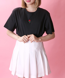 WC | WC/ローズ刺繍カットソー(Tシャツ/カットソー)