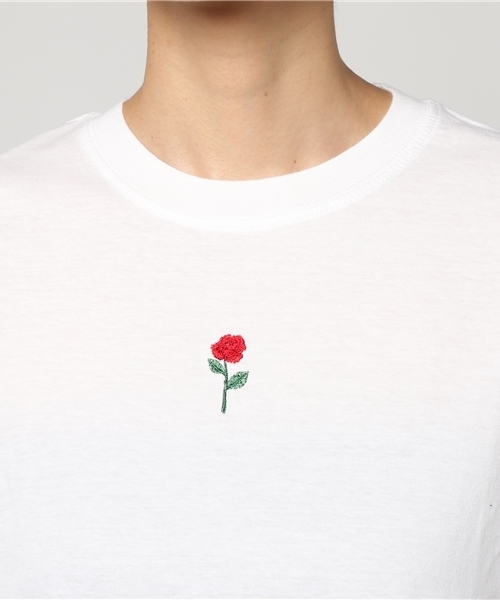 WC（ダブル シー）の「WC/ローズ刺繍カットソー（Tシャツ/カットソー・レディース・ピンク/ホワイト/ブラック・FREE）」の7枚目の写真