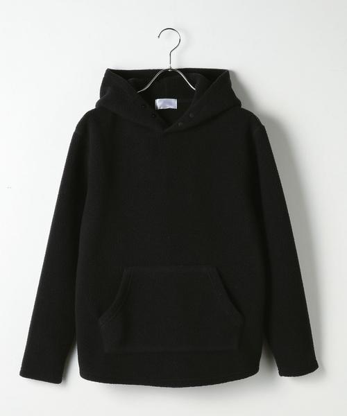 green label relaxing（グリーンレーベルリラクシング）の「ST ポーラテック フリース フーディー / パーカー ◆（パーカー・メンズ・ブラック/ダークブラウン/オフホワイト・LARGE/MEDIUM/SMALL）」の3枚目の写真