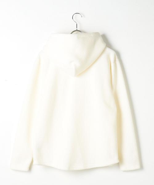 green label relaxing（グリーンレーベルリラクシング）の「ST ポーラテック フリース フーディー / パーカー ◆（パーカー・メンズ・ブラック/ダークブラウン/オフホワイト・LARGE/MEDIUM/SMALL）」の4枚目の写真