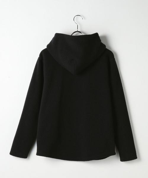 green label relaxing（グリーンレーベルリラクシング）の「ST ポーラテック フリース フーディー / パーカー ◆（パーカー・メンズ・ブラック/ダークブラウン/オフホワイト・LARGE/MEDIUM/SMALL）」の14枚目の写真