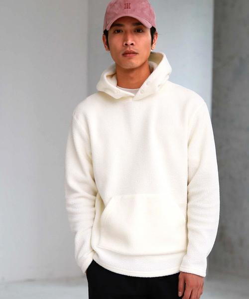 green label relaxing（グリーンレーベルリラクシング）の「ST ポーラテック フリース フーディー / パーカー ◆（パーカー・メンズ・ブラック/ダークブラウン/オフホワイト・LARGE/MEDIUM/SMALL）」の18枚目の写真