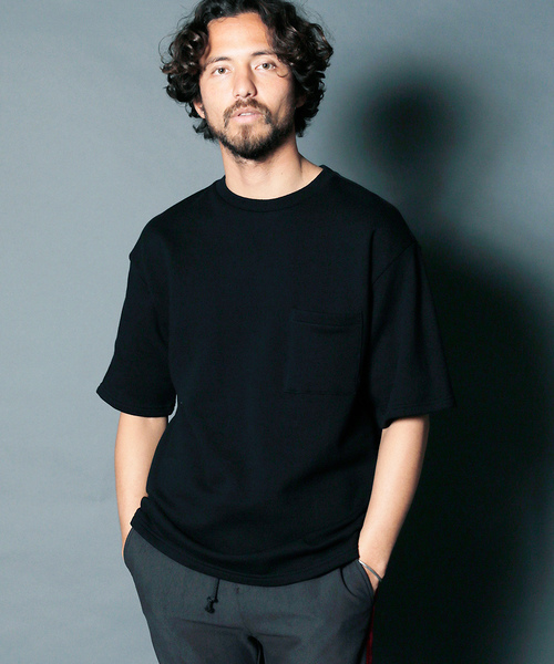 Magine(マージン)の「URAKE BIG SILHOUETTE PKT TEE:ウラケビックシルエット ポケットTEE(Tシャツ/カットソー・メンズ・レッド/ホワイト/ブラック/グレー/ネイビー・48/44/46)」の7枚目の写真