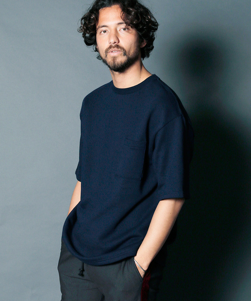 Magine(マージン)の「URAKE BIG SILHOUETTE PKT TEE:ウラケビックシルエット ポケットTEE(Tシャツ/カットソー・メンズ・レッド/ホワイト/ブラック/グレー/ネイビー・48/44/46)」の10枚目の写真