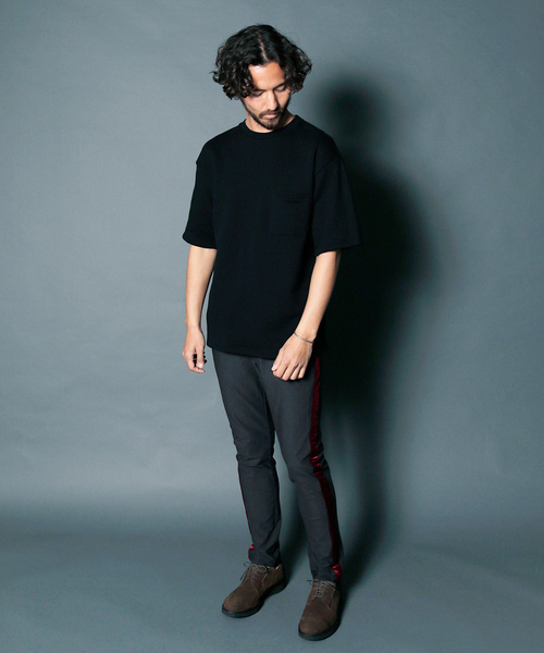 Magine(マージン)の「URAKE BIG SILHOUETTE PKT TEE:ウラケビックシルエット ポケットTEE(Tシャツ/カットソー・メンズ・レッド/ホワイト/ブラック/グレー/ネイビー・48/44/46)」の17枚目の写真