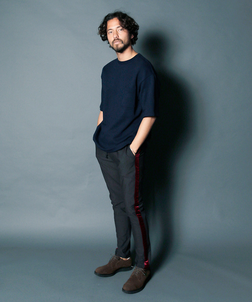 Magine(マージン)の「URAKE BIG SILHOUETTE PKT TEE:ウラケビックシルエット ポケットTEE(Tシャツ/カットソー・メンズ・レッド/ホワイト/ブラック/グレー/ネイビー・48/44/46)」の21枚目の写真