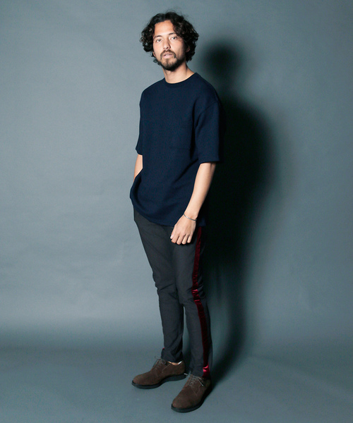 Magine(マージン)の「URAKE BIG SILHOUETTE PKT TEE:ウラケビックシルエット ポケットTEE(Tシャツ/カットソー・メンズ・レッド/ホワイト/ブラック/グレー/ネイビー・48/44/46)」の22枚目の写真