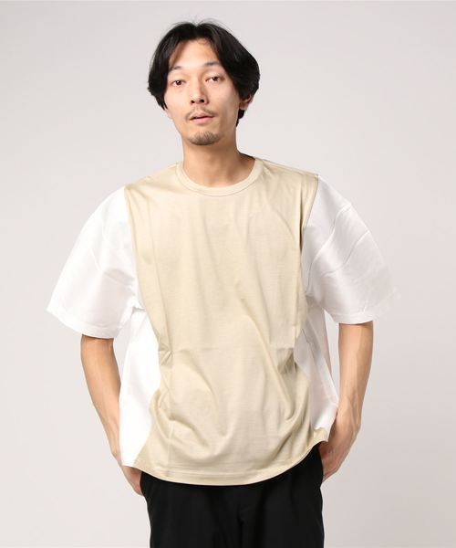 CIAOPANIC(チャオパニック)の「カラーブロックプルオーバー(Tシャツ/カットソー・メンズ・ホワイト/オリーブ/パープル・LARGE/MEDIUM)」の6枚目の写真