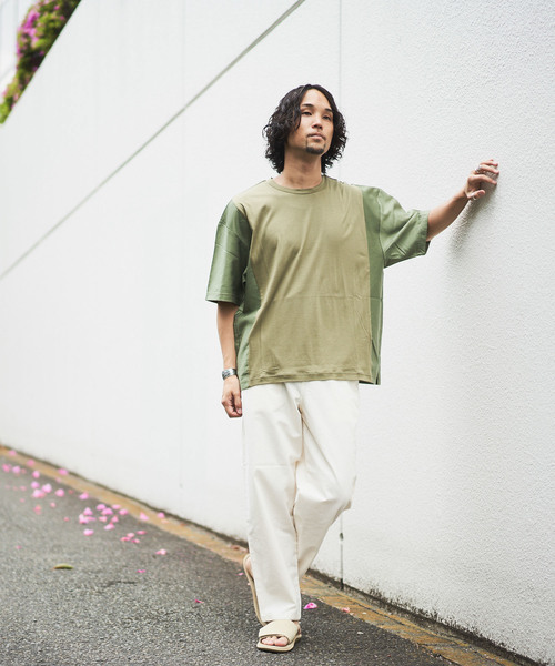 CIAOPANIC(チャオパニック)の「カラーブロックプルオーバー(Tシャツ/カットソー・メンズ・ホワイト/オリーブ/パープル・LARGE/MEDIUM)」の10枚目の写真