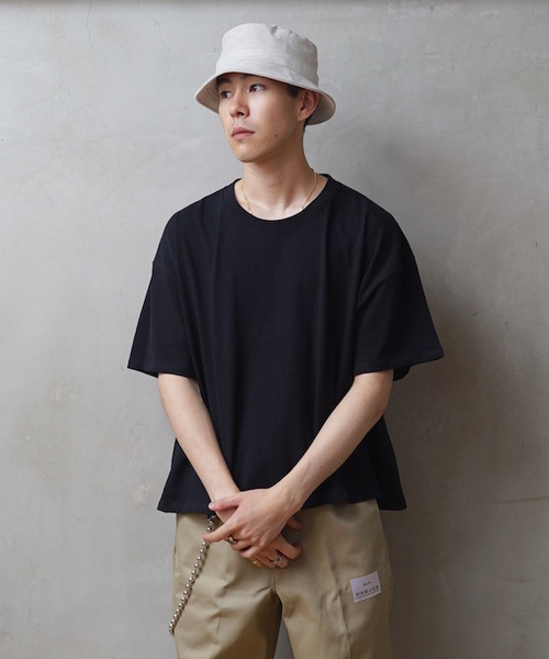 KAIKO(カイコー)の「KAIKO x FRUIT OF THE LOOM OBLONG T-SHIRT(Tシャツ/カットソー・メンズ・ホワイト/ブルー/ブラック/ライトパープル・S/M/L)」の3枚目の写真