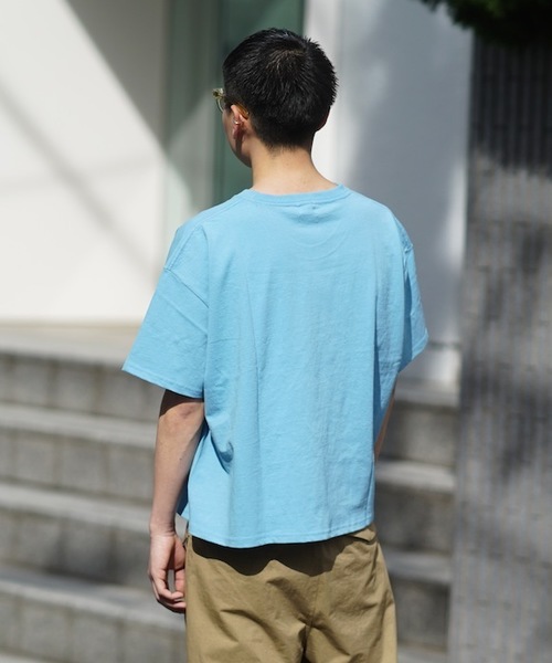 KAIKO(カイコー)の「KAIKO x FRUIT OF THE LOOM OBLONG T-SHIRT(Tシャツ/カットソー・メンズ・ホワイト/ブルー/ブラック/ライトパープル・S/M/L)」の7枚目の写真