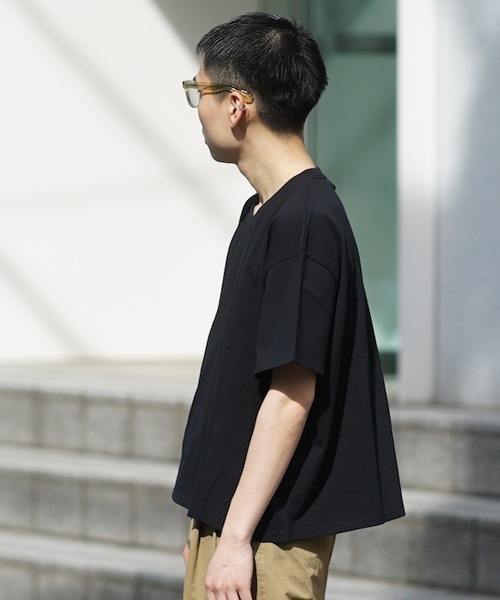 KAIKO(カイコー)の「KAIKO x FRUIT OF THE LOOM OBLONG T-SHIRT(Tシャツ/カットソー・メンズ・ホワイト/ブルー/ブラック/ライトパープル・S/M/L)」の10枚目の写真