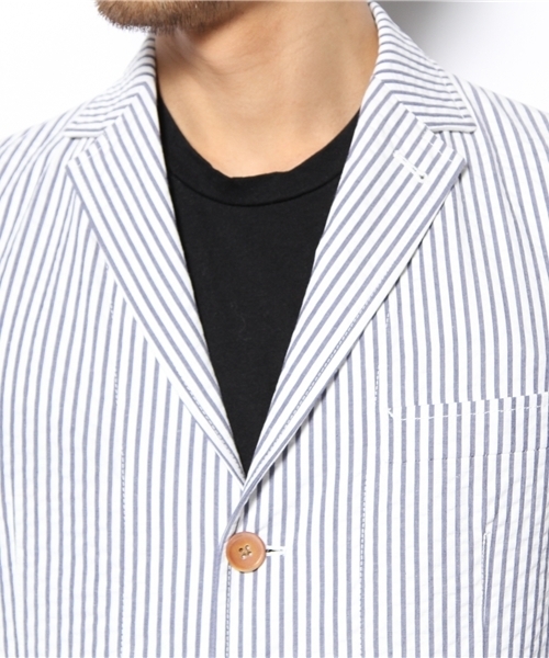 BEAUTY&YOUTH UNITED ARROWS（ビューティーアンドユースユナイテッドアローズ）の「BY シアサッカー 3ボタン ジャケット◆（テーラードジャケット・メンズ・ケリー/ロイヤルブルー・SMALL/MEDIUM/LARGE/X-LARGE）」の7枚目の写真