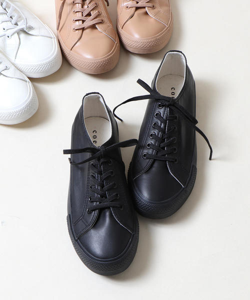 coen(コーエン)の「ワントーンスニーカー(スニーカー・レディース・ブラウン/ブラック/オフホワイト・SMALL/MEDIUM/LARGE)」の3枚目の写真