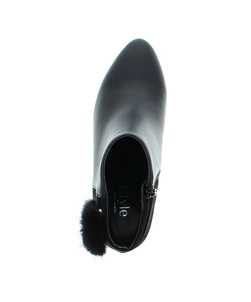 JELLY BEANS（ジェリービーンズ）の「ファーバックルショートブーツ(204-2324)JELLY BEANS(ジェリービーンズ)（ブーツ・レディース・ブラック/ダークブラウン/グレイッシュベージュ・LL/S/M/L）」の7枚目の写真