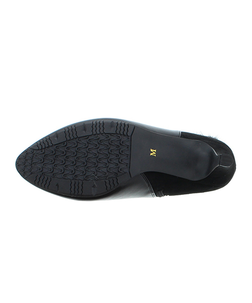 JELLY BEANS（ジェリービーンズ）の「ファーバックルショートブーツ(204-2324)JELLY BEANS(ジェリービーンズ)（ブーツ・レディース・ブラック/ダークブラウン/グレイッシュベージュ・LL/S/M/L）」の10枚目の写真