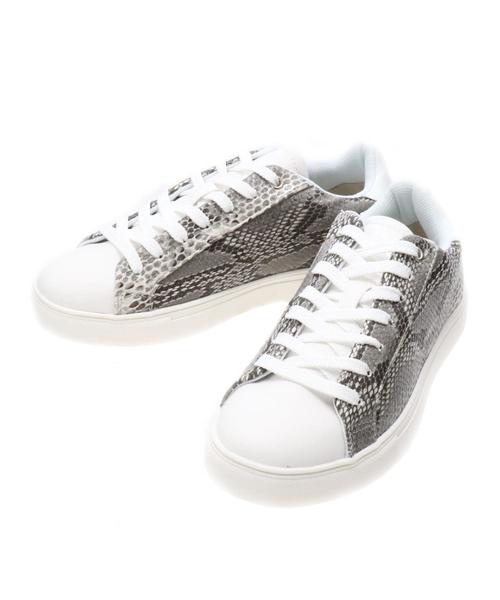 AMERICAN HOLIC（アメリカンホリック）の「レースアップスニーカー（スニーカー・レディース・ブラック/グレー/パイソン/ホワイト・M/L/S）」の8枚目の写真