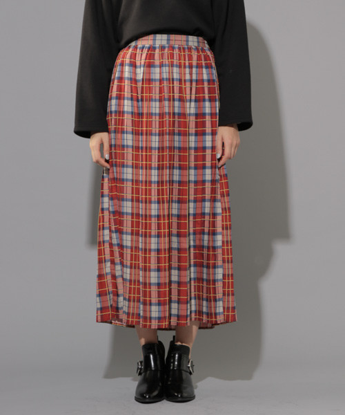 PAGEBOY（ページボーイ）の「チェックプリーツスカート（スカート・レディース・ブラウン/レッド/ブルー・FREE）」の8枚目の写真