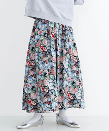 MERLOT | 花柄タックフレアスカート1724(スカート)