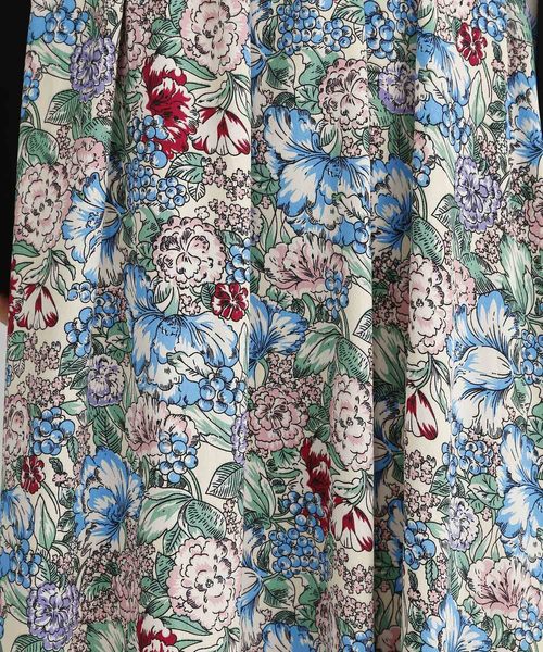 MERLOT（メルロー）の「花柄タックフレアスカート1724（スカート・レディース・ブラック/ベージュ/ネイビー・FREE）」の19枚目の写真