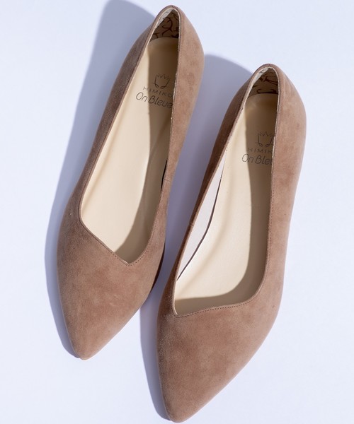 HIMIKO On Bleue（ヒミコオンブルー）の「【On Bleue】ボロネーゼ・シルキーフラットパンプス/883205（パンプス・レディース・ライトブルー/ピンク/ライトブラウン・23.5cm/24.5cm/24.0cm/23.0cm/25.0cm/22.5cm）」の2枚目の写真