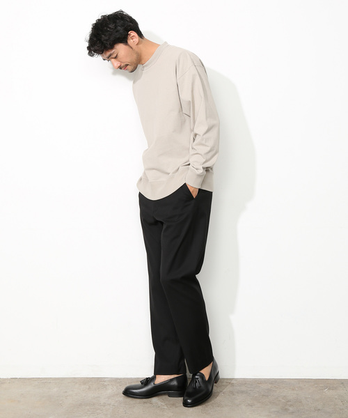 ADAM ET ROPE'（アダムエロペ）の「度詰めスウェットプルオーバー(長袖)（Tシャツ/カットソー・メンズ・ネイビー/グリーン系その他/イエロー系その他・M/L）」の4枚目の写真