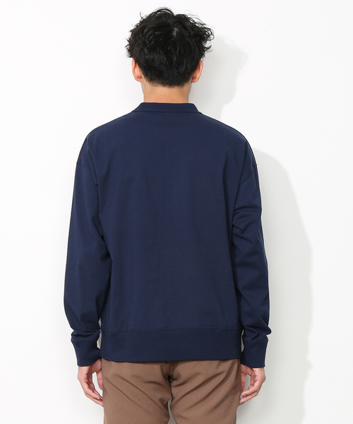 ADAM ET ROPE'（アダムエロペ）の「度詰めスウェットプルオーバー(長袖)（Tシャツ/カットソー・メンズ・ネイビー/グリーン系その他/イエロー系その他・M/L）」の8枚目の写真