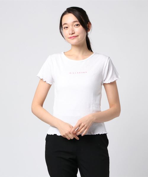 BILLABONG（ビラボン）の「半袖Tシャツ BILLABONG AJ013-234（Tシャツ/カットソー・レディース・ホワイト/ブラック/ピンク・M/L）」の3枚目の写真