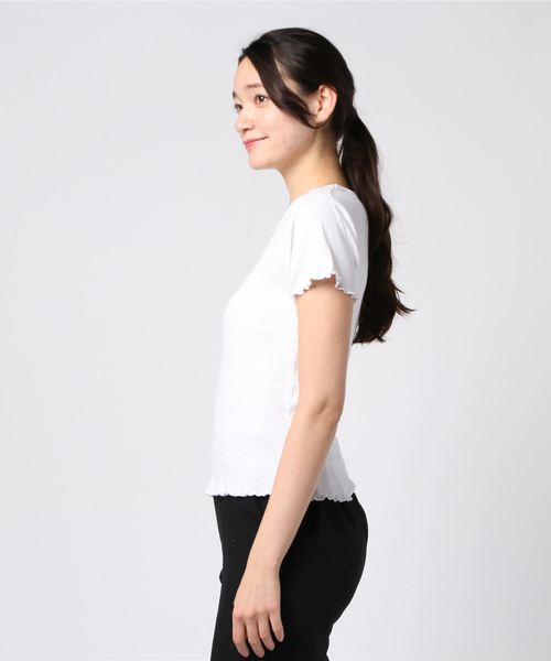 BILLABONG（ビラボン）の「半袖Tシャツ BILLABONG AJ013-234（Tシャツ/カットソー・レディース・ホワイト/ブラック/ピンク・M/L）」の4枚目の写真