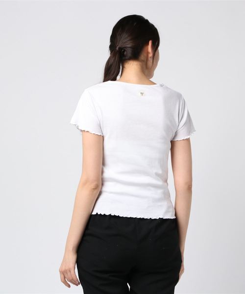 BILLABONG（ビラボン）の「半袖Tシャツ BILLABONG AJ013-234（Tシャツ/カットソー・レディース・ホワイト/ブラック/ピンク・M/L）」の5枚目の写真