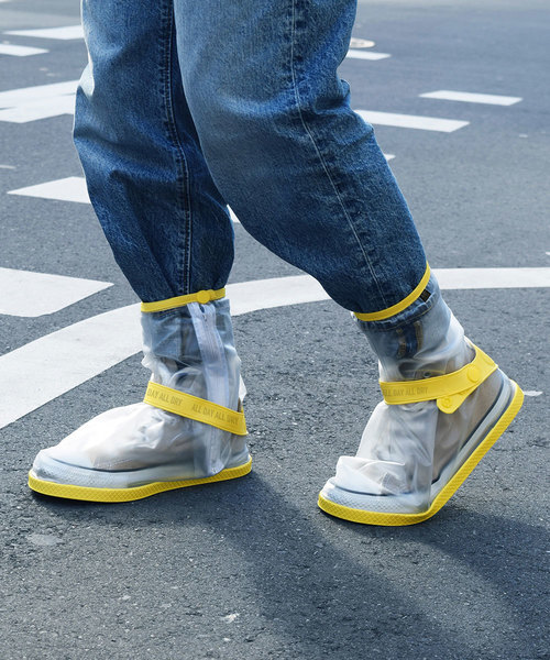 entre square（アントレスクエアー）の「bcl A/D2 シューズ レインカバー PVC M イエロー×クリア（シューズ小物/雑貨・レディース・クリア・ONE SIZE）」の11枚目の写真