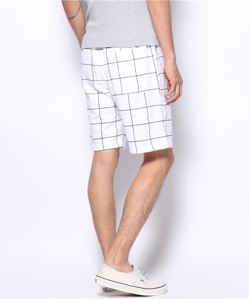 WEGO(ウィゴー)の「WEGO/ウィンドウペンショーツ(その他パンツ・メンズ・ホワイト/ネイビー・LARGE/MEDIUM)」の5枚目の写真