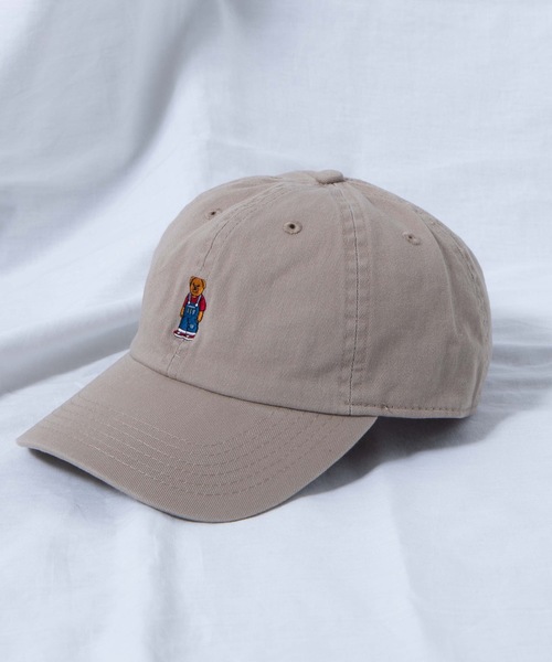 WEGO（ウィゴー）の「WEGO/ベア刺繍LowCap（キャップ・メンズ・ブラック/ダークグリーン/ネイビー/ダークベージュ/ベージュ・FREE）」の13枚目の写真