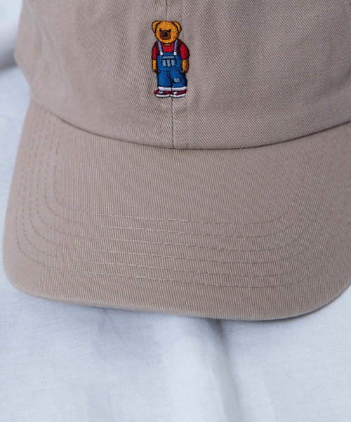 WEGO（ウィゴー）の「WEGO/ベア刺繍LowCap（キャップ・メンズ・ブラック/ダークグリーン/ネイビー/ダークベージュ/ベージュ・FREE）」の18枚目の写真