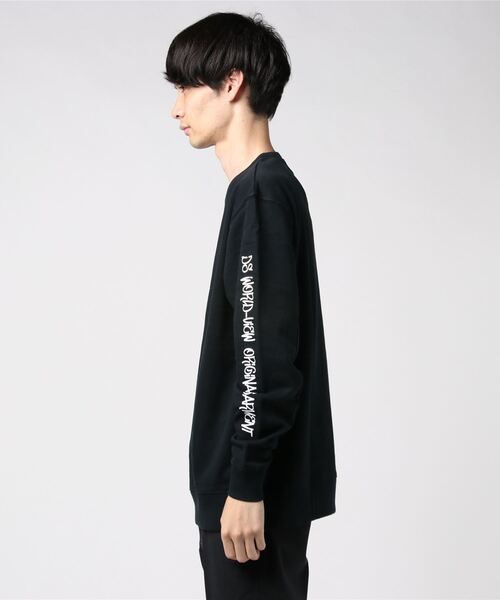 DOUBLE STEAL(ダブルスティール)の「One Hand Painted トレーナー(スウェット・メンズ・ブラック/レッド/トップグレー/ネイビー・MEDIUM/LARGE/X-LARGE)」の5枚目の写真
