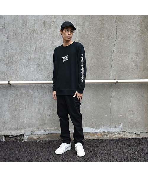 DOUBLE STEAL(ダブルスティール)の「One Hand Painted トレーナー(スウェット・メンズ・ブラック/レッド/トップグレー/ネイビー・MEDIUM/LARGE/X-LARGE)」の7枚目の写真