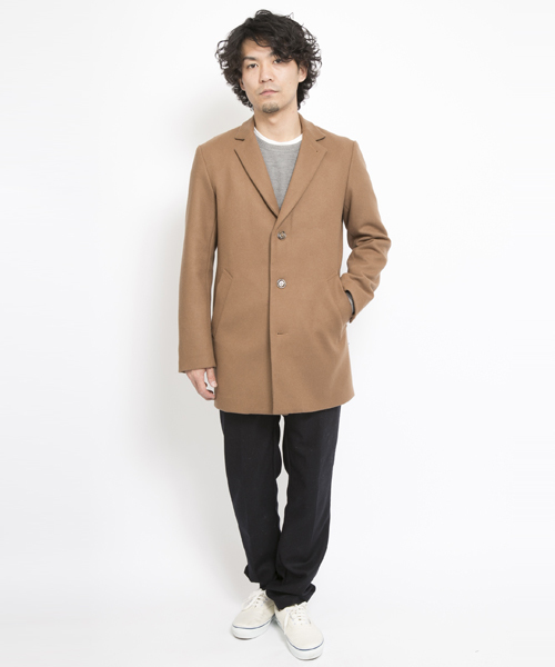 SILAS(サイラス)の「CHESTER COAT(その他アウター・メンズ・ベージュ/ネイビー・3/1/2)」の8枚目の写真