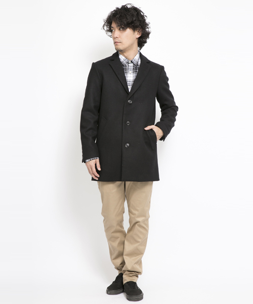 SILAS(サイラス)の「CHESTER COAT(その他アウター・メンズ・ベージュ/ネイビー・3/1/2)」の1枚目の写真