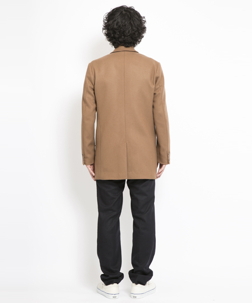 SILAS(サイラス)の「CHESTER COAT(その他アウター・メンズ・ベージュ/ネイビー・3/1/2)」の4枚目の写真