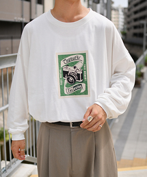 kutir | レトロカメラプリントロングＴシャツ(Tシャツ/カットソー)