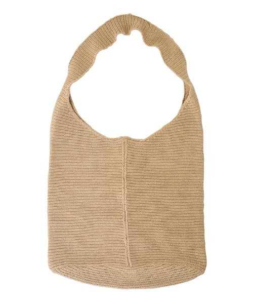 select MOCA(セレクトモカ)の「ガーター編みニットバッグ/センターデザインワンハンドルバッグ(ショルダーバッグ・レディース・ベージュ/オレンジ/アイボリー・FREE)」の17枚目の写真