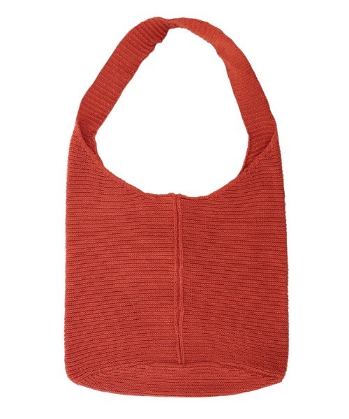 select MOCA(セレクトモカ)の「ガーター編みニットバッグ/センターデザインワンハンドルバッグ(ショルダーバッグ・レディース・ベージュ/オレンジ/アイボリー・FREE)」の18枚目の写真