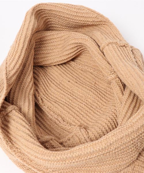 select MOCA(セレクトモカ)の「ガーター編みニットバッグ/センターデザインワンハンドルバッグ(ショルダーバッグ・レディース・ベージュ/オレンジ/アイボリー・FREE)」の6枚目の写真