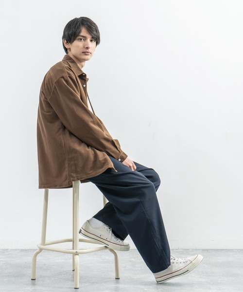 Rocky Monroe（ロッキーモンロー）の「コーデュロイ オーバーサイズ シャツ（シャツ/ブラウス・メンズ・ブラック/ベージュ/ブラウン/ブラウン系その他/ブラウン系その他2/ブラウン系その他3・M/L/XL）」の14枚目の写真